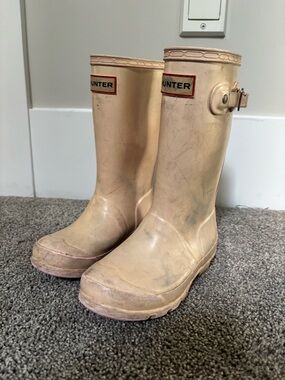 HUNTER Light Pink / Tab Rubber Rain Boots